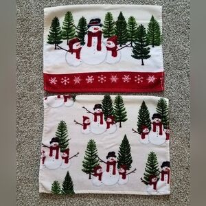 St. Nicholas Square Snowman Kitchen Towels | 2 pack